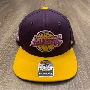 Los Angeles Lakers ‘47 Brand Hardwood Classics 2 Tone Snapback Hat Adult OSFA